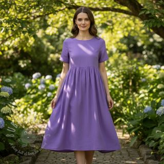 Bawełniany popelin purple