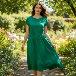 Bawełna popelina emerald