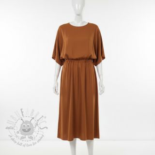 Bawełna popelina dark cognac