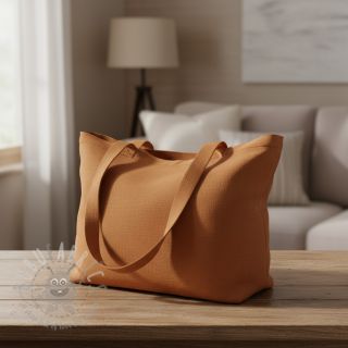 Bawełna popelina dark cognac