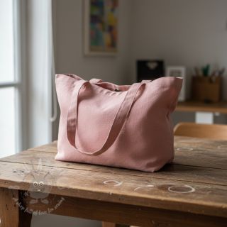 Bawełniany popelin dark rose