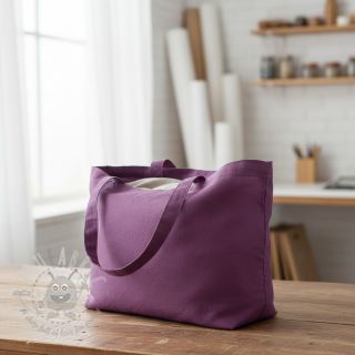 Bawełniany popelin aubergine