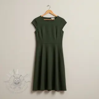 Popelina bawełniana army green