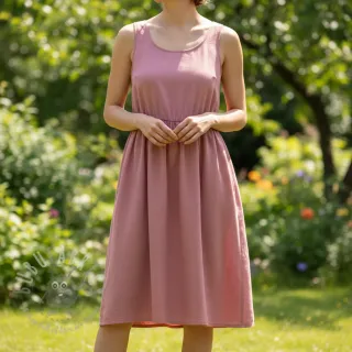 Bawełniana tkanina popelin blush