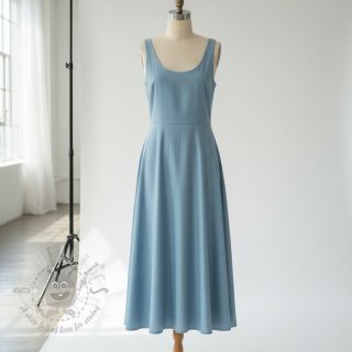 Bawełniany popelin light indigo