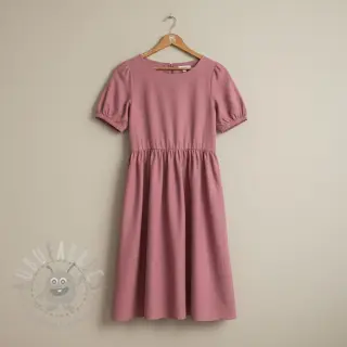 Bawełniany popelin mauve