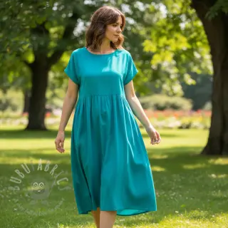 Bawełniany popelin turquoise