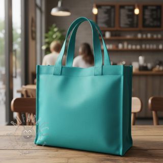 Bawełniany popelin turquoise