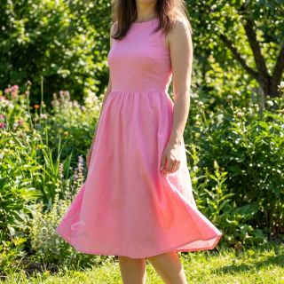 Bawełniany popelin light pink