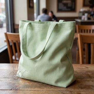 Bawełniany popelin light mint