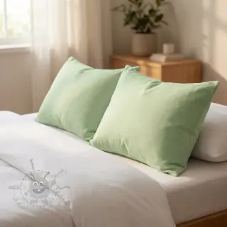 Bawełniany popelin light mint
