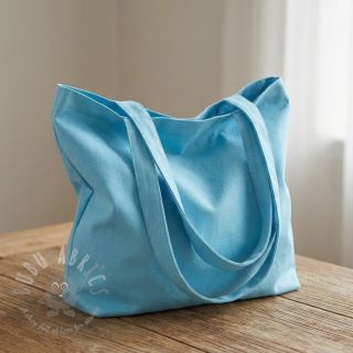 Bawełniany popelin sky blue