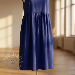 Bawełniany popelin dark cobalt