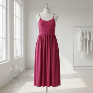 Bawełniany popelin cerise