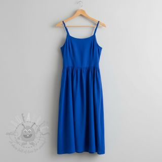 Bawełniany popelin cobalt