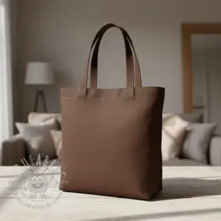 Bawełniany popelin dark brown