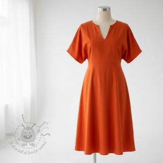 Bawełniany popelin flame orange