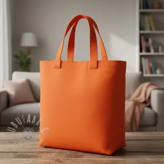 Bawełniany popelin flame orange