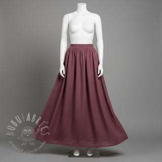 Bawełniana tkanina SLUB WASHED mauve