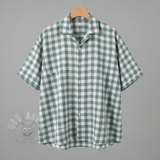 Bawełniana tkanina Check teal