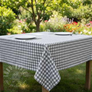 Bawełniana tkanina Check grey