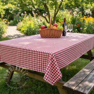 Bawełniana tkanina Check red