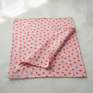 Bawełniana tkanina FLANNEL Hearts pink