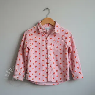 Bawełniana tkanina FLANNEL Hearts pink