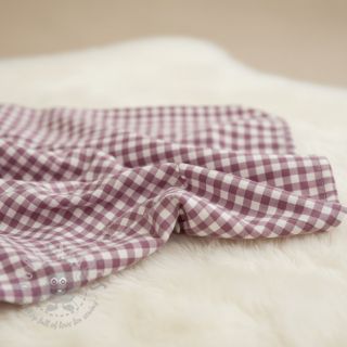 Bawełniana tkanina FLANNEL Check mauve