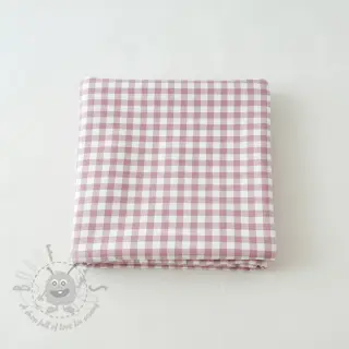 Bawełniana tkanina FLANNEL Check light pink