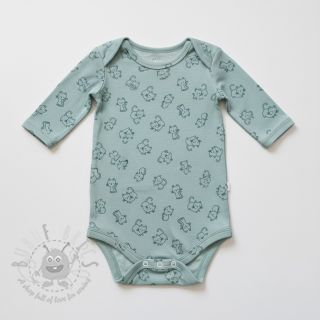 Bawełniana tkanina FLANNEL Cats mint