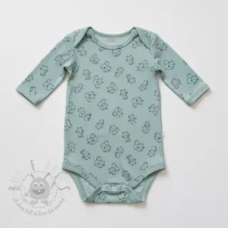 Bawełniana tkanina FLANNEL Cats mint