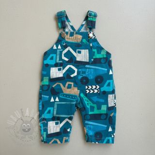 Bawełniana tkanina Vehicles petrol digital print