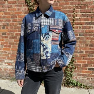 Bawełniana tkanina TWILL DENIM Mix print design B