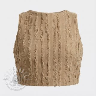 Bawełniana tkanina z lnem Vintage Fringe Stripe naturals