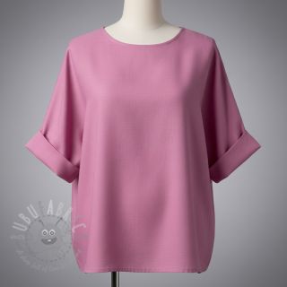 Bawełniana tkanina z lnem PREMIUM dawn pink