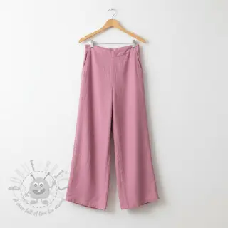 Bawełniana tkanina z lnem PREMIUM dawn pink