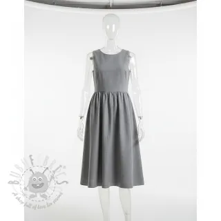 Bawełniana tkanina z lnem PREMIUM light grey