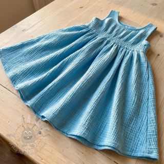 Bawełniana tkanina STRETCH Baby niebieska