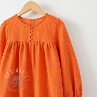 Bawełniana tkanina STRETCH Baby pomarańczowa