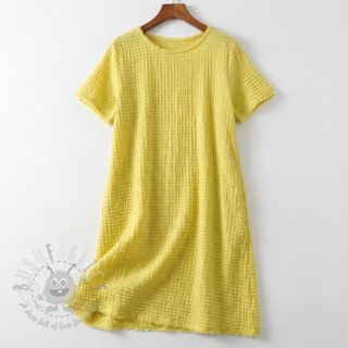 Bawełniana tkanina STRETCH Baby żółta