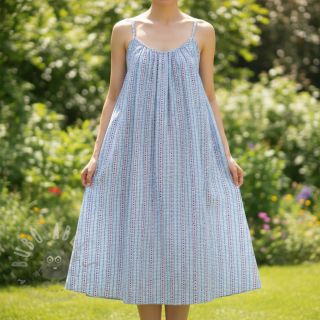 Bawełniana tkanina JACQUARD Hearts light blue