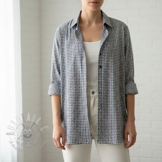 Bawełniana tkanina JACQUARD Climbing navy