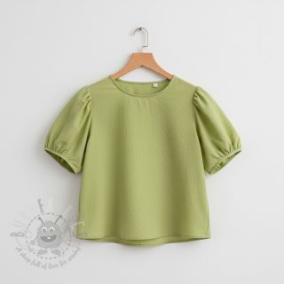 Bawełniana tkanina WASHED old lime