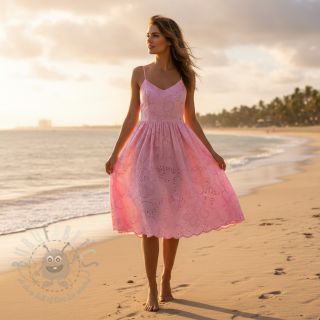 Bawełniana tkanina VOILE Puffy light pink