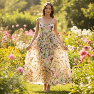 Bawełniana tkanina VOILE Fresh morning digital print