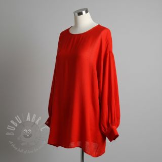 Bawełniana tkanina z lnem red