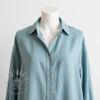 Bawełniana tkanina z lnem old blue