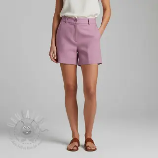 Bawełniana tkanina z lnem old pink