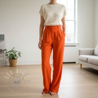 Bawełniana tkanina z lnem orange